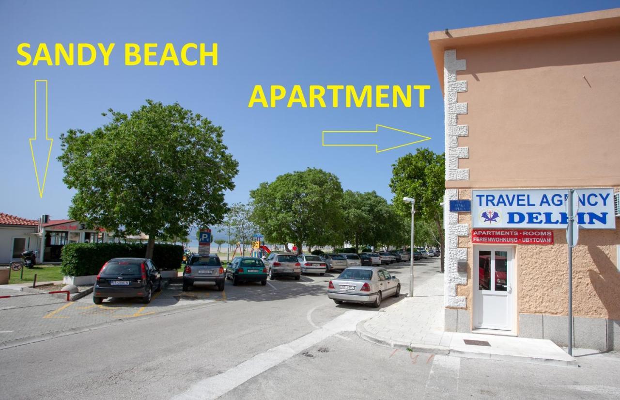 Ap Punta Next To Sandy Beach, Apartment With Garden Omiš Zewnętrze zdjęcie